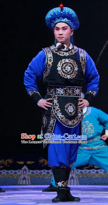 Women General of Yang Family Chinese Bangzi Opera Wusheng Apparels Costumes and Headpieces Traditional Shanxi Clapper Opera Martial Male Garment Warrior Clothing