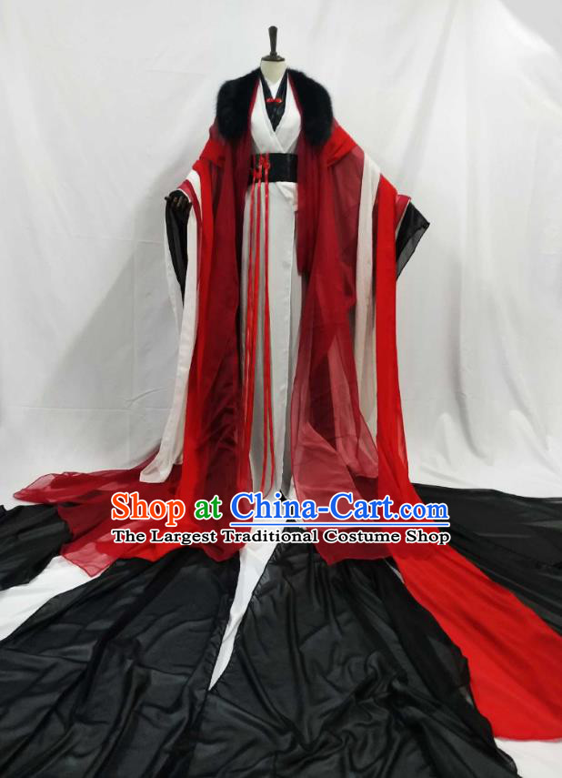 Top Chinese Cosplay King Wedding Costume Ancient Swordsman Royal Highness Clothing for Men