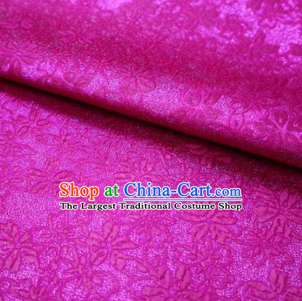 Top Quality Japanese Classical Sakura Pattern Rosy Tapestry Satin Material Asian Traditional Brocade Kimono Nishijin Cloth Fabric