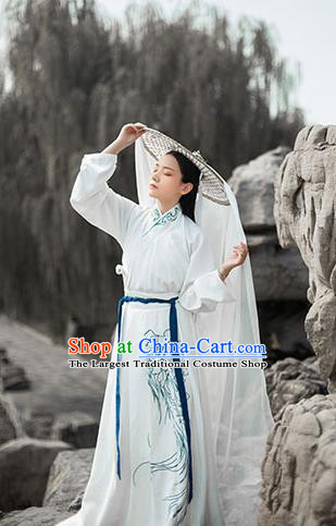 Chinese Ancient Han Dynasty Swordsman Hanfu Garment Traditional Young Male Costumes Embroidered Black Cloak Blouse and Skirt