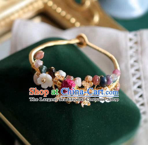 Baroque Handmade Jewelry Accessories European Novel Design Preserved Flower Bracelet for Women