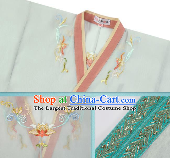 Traditional Chinese Jin Dynasty Noble Lady Hanfu Apparels Ancient Royal Princess Blouse and Skirt Historical Costumes for Women