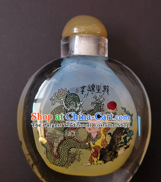 Chinese Snuff Bottle Traditional Handmade Painting Dragon Boy Snuff Bottles