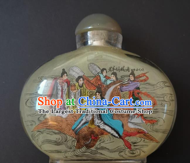 Chinese Snuff Bottle Traditional Handmade Painting Goddess Fairy Snuff Bottles