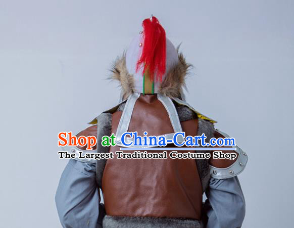 Chinese Ancient General Armor Costume Drama Huns King Clothing for Men