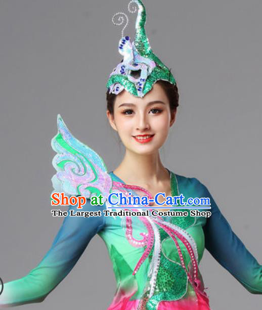 Traditional Chinese Opening Dance Pink Dress Modern Dance Lotus Dance Stage Performance Costume for Women