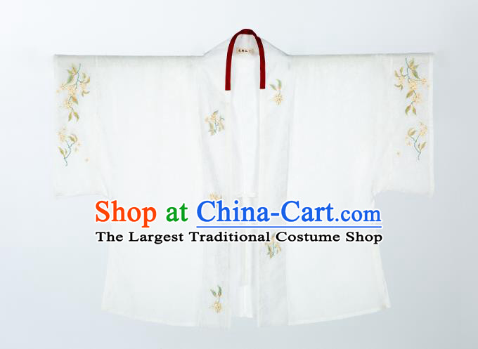 Traditional Chinese Song Dynasty Village Girl Hanfu Dress Apparels Ancients Young Lady Historical Costumes BeiZi Blouse and Skirt Full Set