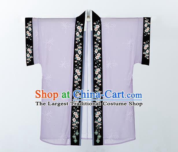 Traditional Chinese Song Dynasty Noble Female Hanfu Dress Apparels Ancients Young Mistress Historical Costumes Embroidered Cloak Blouse and Skirt Full Set