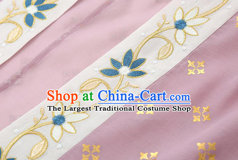 Traditional Chinese Song Dynasty Young Woman Hanfu Dress Apparels Ancients Dance Lady Historical Costumes Blouse Strapless and Skirt Full Set