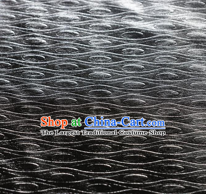 Chinese Traditional Anaglyph Pattern Design Grey Spandex Fabric Cloth Material Asian Dress Drapery