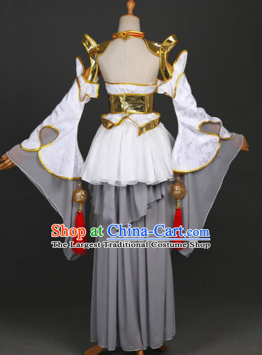 Traditional Chinese Cosplay Fairy Princess Hanfu Dress Costumes Ancient Female Swordsman Clothing Heroine Apparel for Women