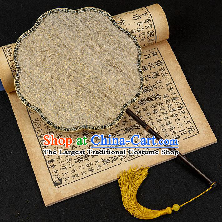 China Traditional Ancient Princess Silk Fan Classical Hanfu Fan Handmade Song Dynasty Palace Fan