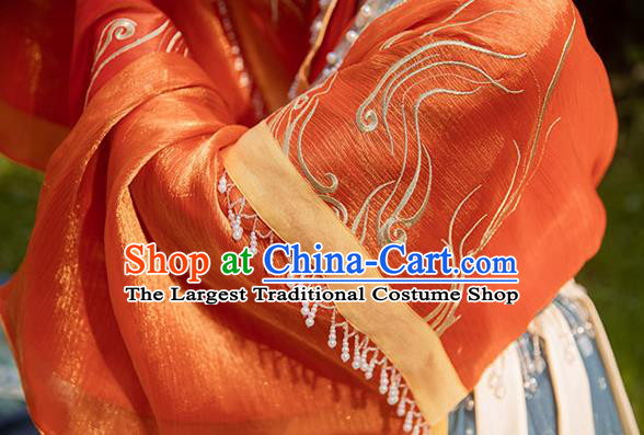 China Ancient Royal Princess Hanfu Dress Traditional Jin Dynasty Palace Lady Historical Clothing Full Set