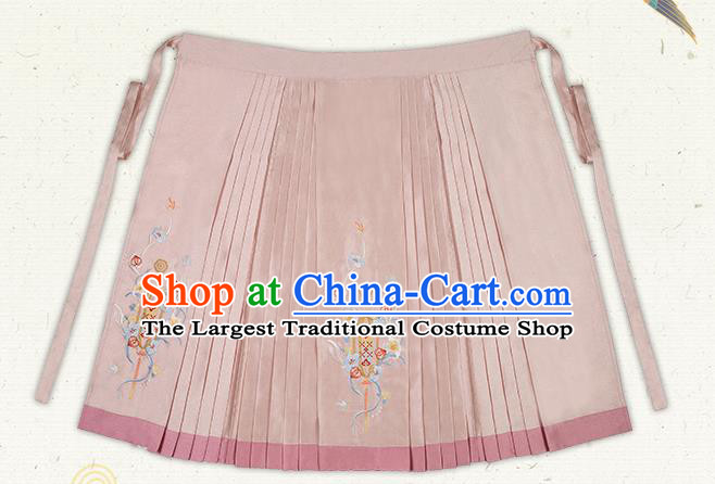 China Ancient Palace Beauty Embroidered Hanfu Dress Traditional Ming Dynasty Wedding Bride Historical Clothing