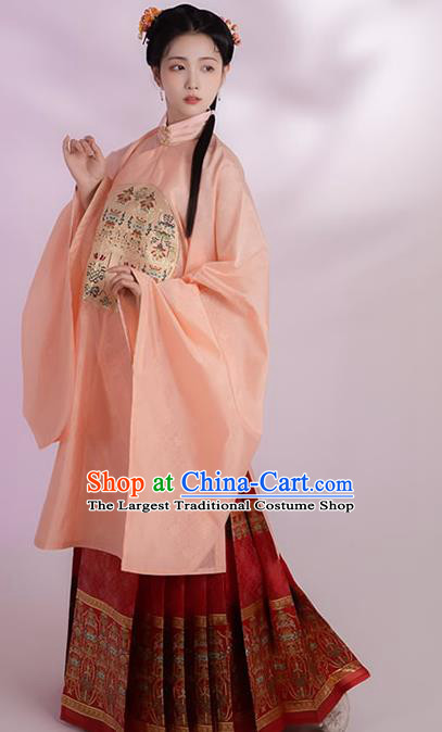 China Ming Dynasty Royal Princess Historical Clothing Ancient Palace Beauty Dress Traditional Hanfu Apparels