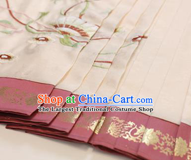 China Traditional Ming Dynasty Royal Princess Embroidered Costumes Ancient Nobility Lady Historical Clothing Full Set