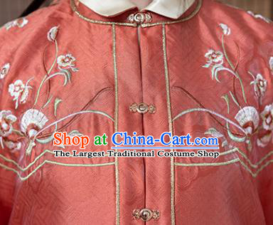 China Traditional Ming Dynasty Royal Princess Embroidered Costumes Ancient Nobility Lady Historical Clothing Full Set