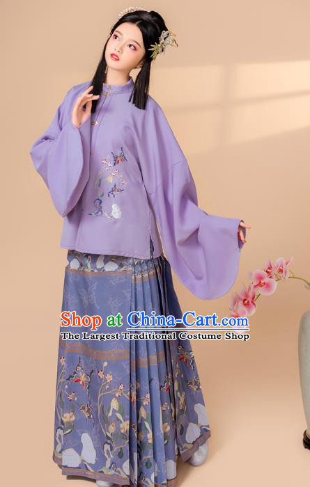 China Ancient Court Beauty Clothing Traditional Ming Dynasty Palace Princess Embroidered Historical Costume