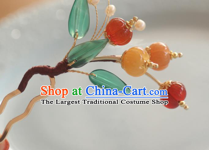 China Song Dynasty Princess Hairpin Handmade Hair Accessories Traditional Ceregat Hair Stick