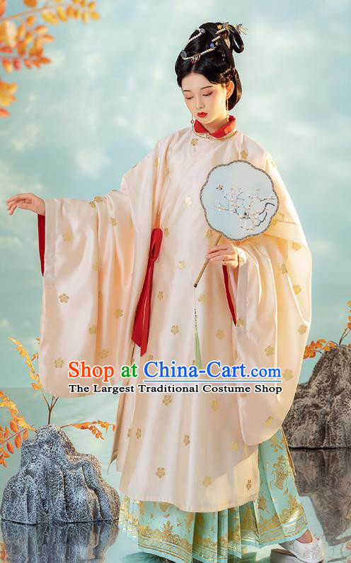 China Ancient Imperial Concubine Hanfu Dress Traditional Ming Dynasty Court Woman Historical Clothing
