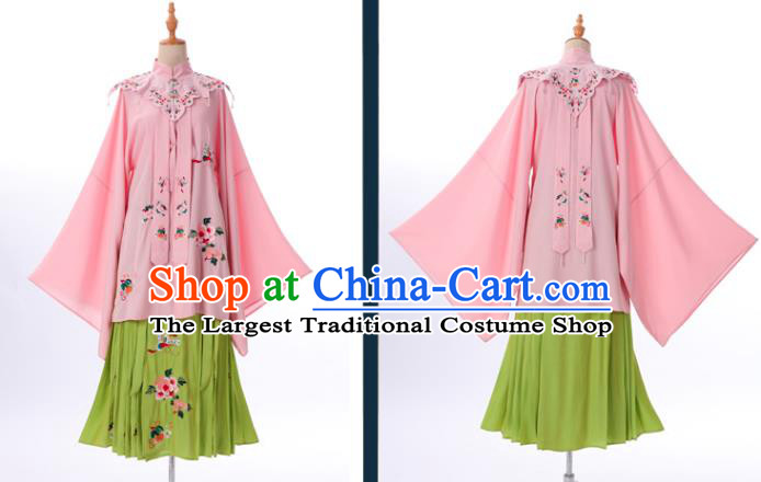 China Traditional Ming Dynasty Noble Woman Historical Clothing Ancient Young Mistress Pink Hanfu Dresses