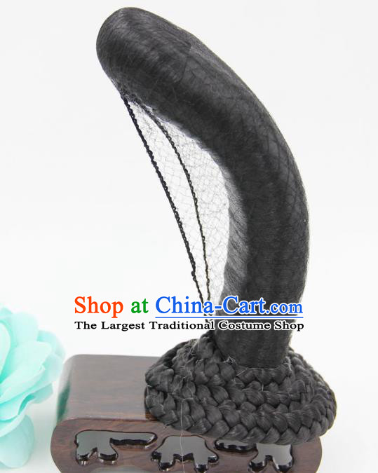 Chinese Cosplay Goddess Hair Chignon and Hairpins Ancient Han Dynasty Court Woman Wigs Headwear