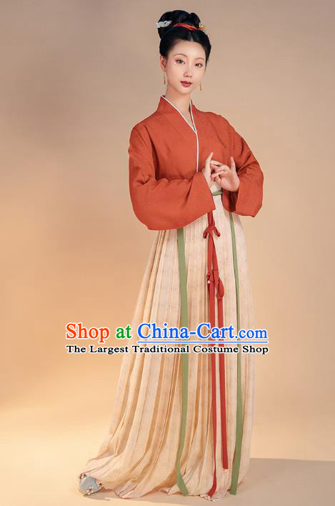 China Song Dynasty Noble Woman Historical Clothing Ancient Court Beauty Hanfu Dress