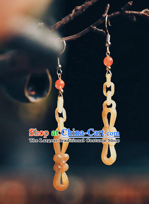 Handmade Chinese Traditional Ceregat Ear Jewelry Classical Cheongsam Earrings Accessories Eardrop