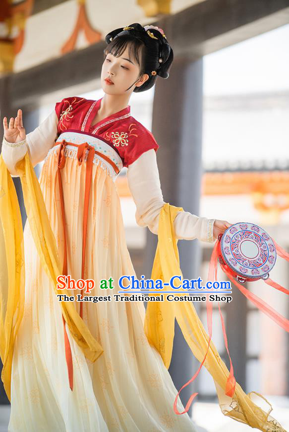 China Ancient Palace Female Hanfu Dress Traditional Tang Dynasty Royal Princess Taiping Historical Clothing