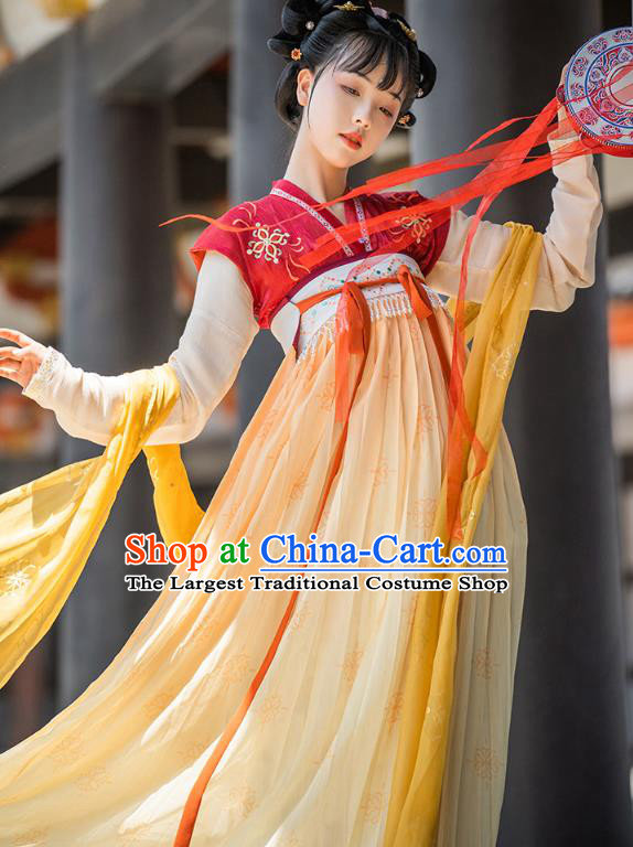 China Ancient Palace Female Hanfu Dress Traditional Tang Dynasty Royal Princess Taiping Historical Clothing