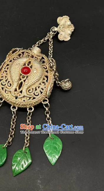 Chinese Handmade National Golden Sachet Pendant Cheongsam Jewelry Classical Tassel Waist Accessories