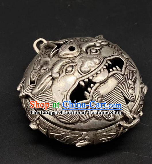 andmade Chinese Carving Pi Xiu Censer Ornaments Traditional Brass Incense Burner Accessories