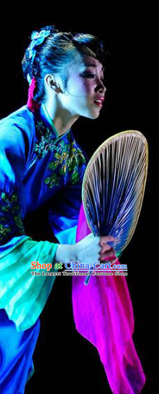 China Traditional Umbrella Dance Wig Chignon Classical Dance Hair Accessories