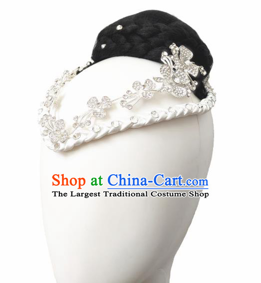 Traditional China Fan Dance Wig Chignon Classical Dance Hair Accessories