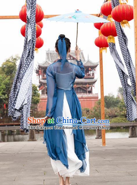 Traditional China Classical Dance Outfits Martial Arts Stage Show Costumes Fan Dance Clothing