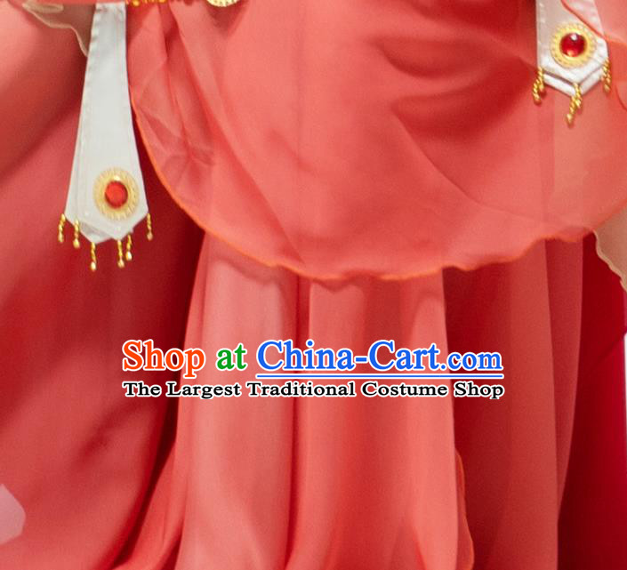 Traditional China Flying Apsaras Group Dance Costume Classical Dance Stage Show Outfits