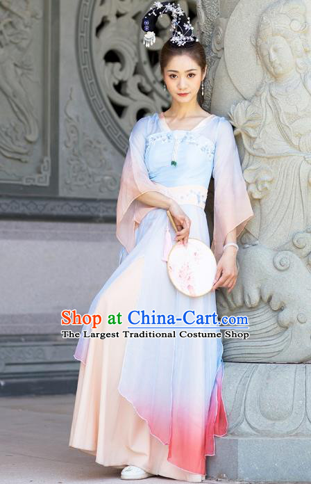 Traditional China Han Dynasty Court Dance Costume Classical Dance Stage Performance Hanfu Dress