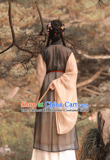 China Traditional Hanfu Dress Ming Dynasty Patrician Beauty Historical Costume Ancient Taoist Nun Clothing
