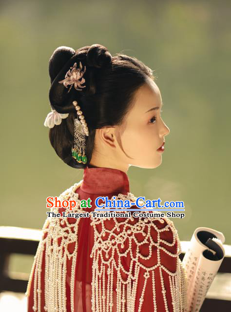 China Traditional Ming Dynasty Imperial Consort Historical Clothing Ancient Court Countess Hanfu Dress Costumes