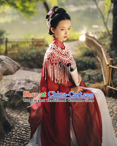 China Traditional Ming Dynasty Imperial Consort Historical Clothing Ancient Court Countess Hanfu Dress Costumes