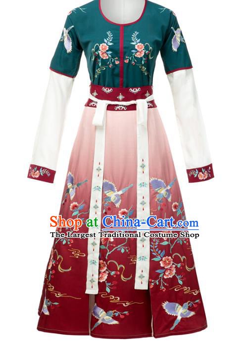 China Ancient Flying Apsaras Costumes Traditional Tang Dynasty Court Lady Hanfu Dress Classical Dance Clothing