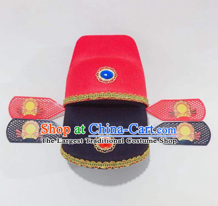 China Ancient Style Wu Sha Hat Traditional Peking Opera Scholar Hat Official Headwear