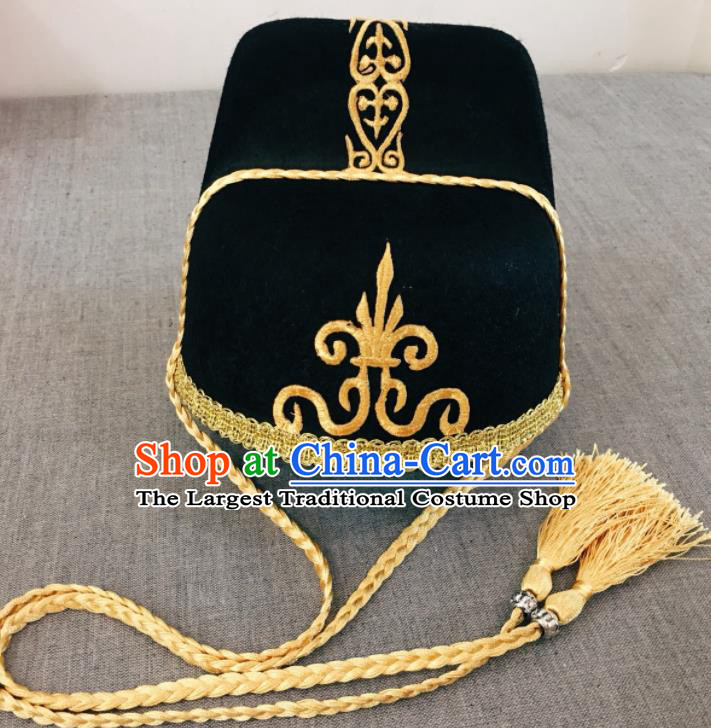 China Ancient Style Wu Sha Hat Traditional Peking Opera Swordsman Black Hat Ming Dynasty Official Headwear