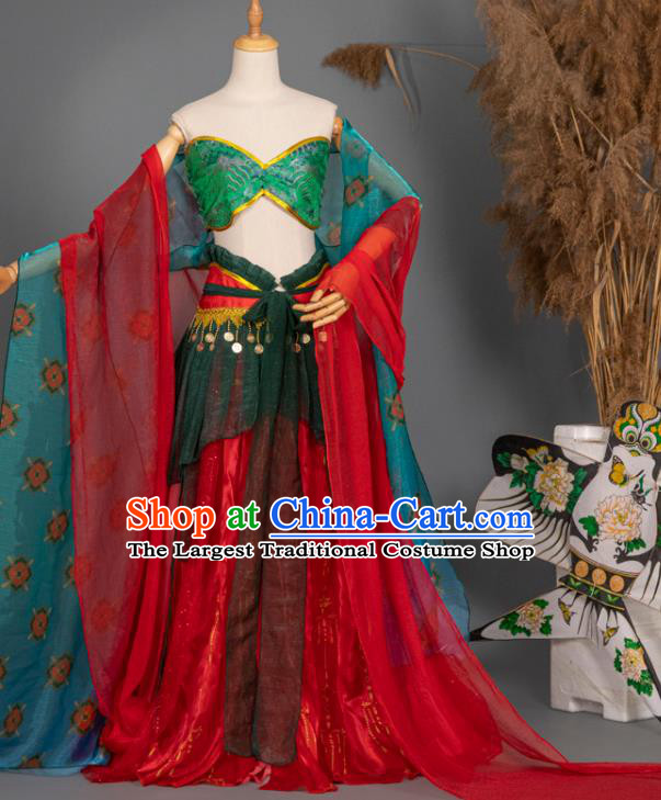 China Classical Dance Clothing Cosplay Dunhuang Fairy Hanfu Dress Ancient Princess Garment Costumes