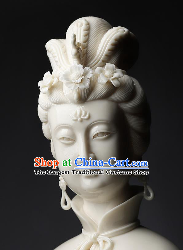 Handmade China Goddess Ma Zu Statue Antique Glaze Heaven Queen Statue Shi Wan Ceramics Figurine Craft