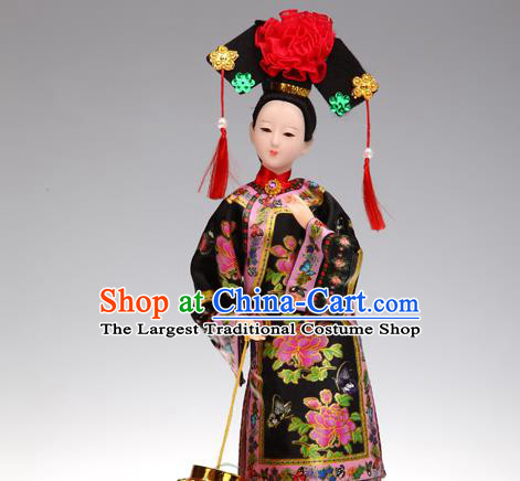 Handmade Traditional China Beijing Silk Figurine - Qing Dynasty Princess