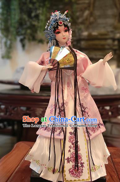 Handmade China Beijing Silk Figurine Traditional Peking Opera Doll - Du Liniang