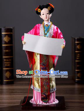 Handmade Traditional China Beijing Silk Figurine A Dream in Red Mansions the Twelve Hairpins of Jinling - Jia Xi Chun