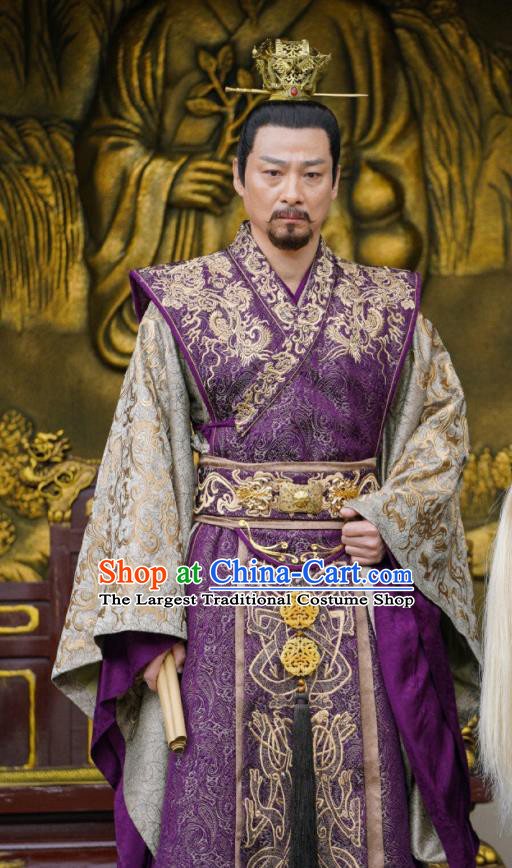 Chinese Traditional Court Hanfu Apparels Drama The Imperial Coroner Clothing Ancient Emperor Garment Costumes and Headpieces