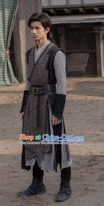 Chinese Ancient Swordsman Garment Costumes TV Show Douluo Dalu Young Hero Ma Hongjun Clothing